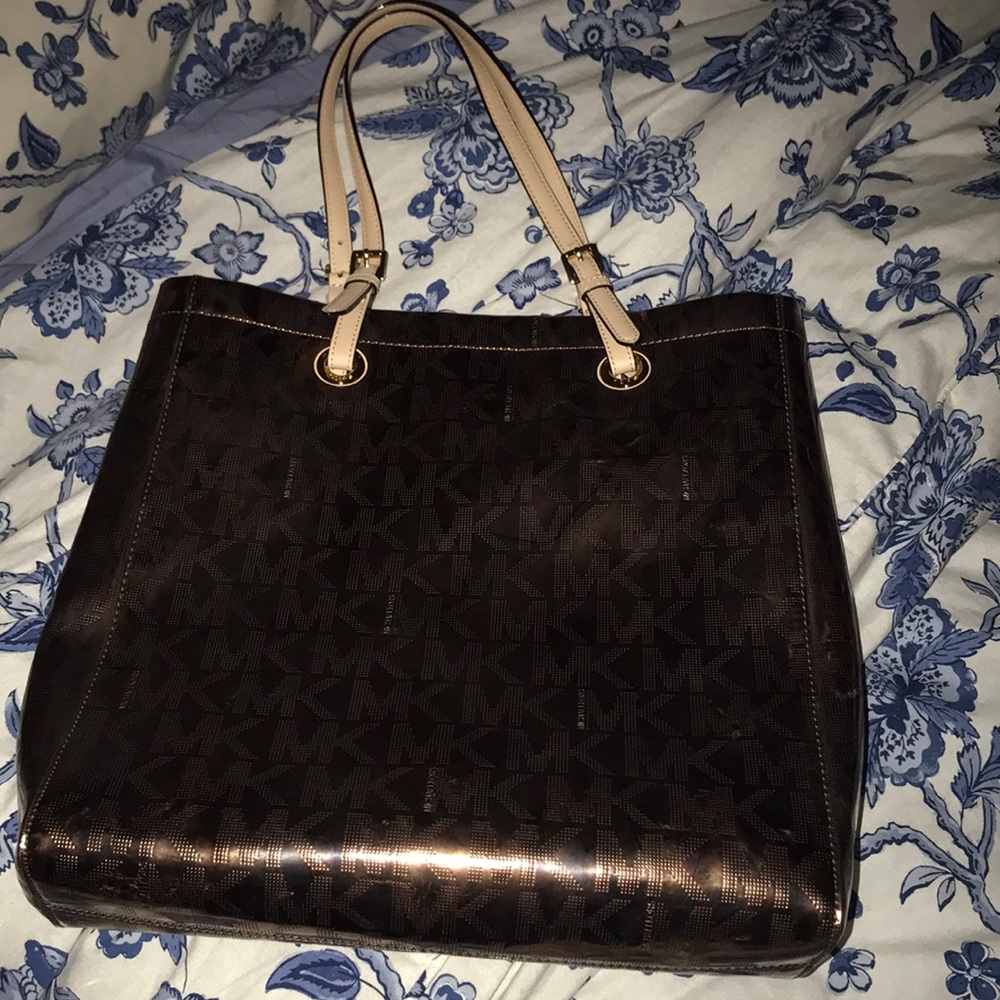 Rose gold Michael kors bag